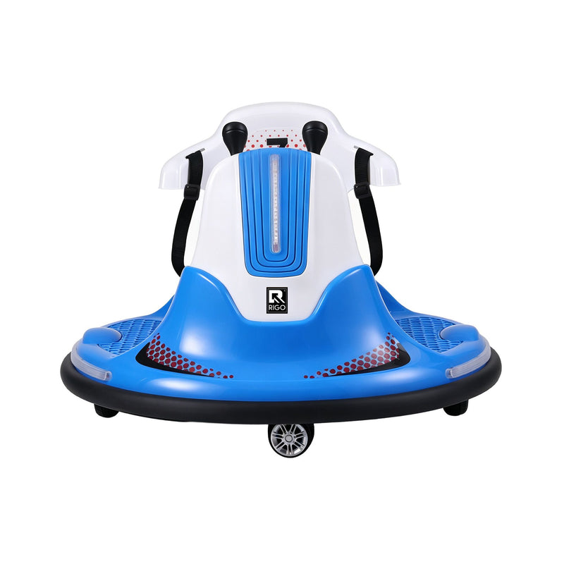 Rigo 12V Kids Ride-On Bumper Car with Remote – Blue