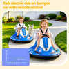 Rigo 12V Kids Ride-On Bumper Car with Remote – Blue