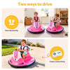 Rigo 12V Kids Ride-On Bumper Car with Remote – Pink