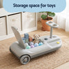 Rigo 12V Kids Ride On Cleaning Car with Mop 86cm Grey