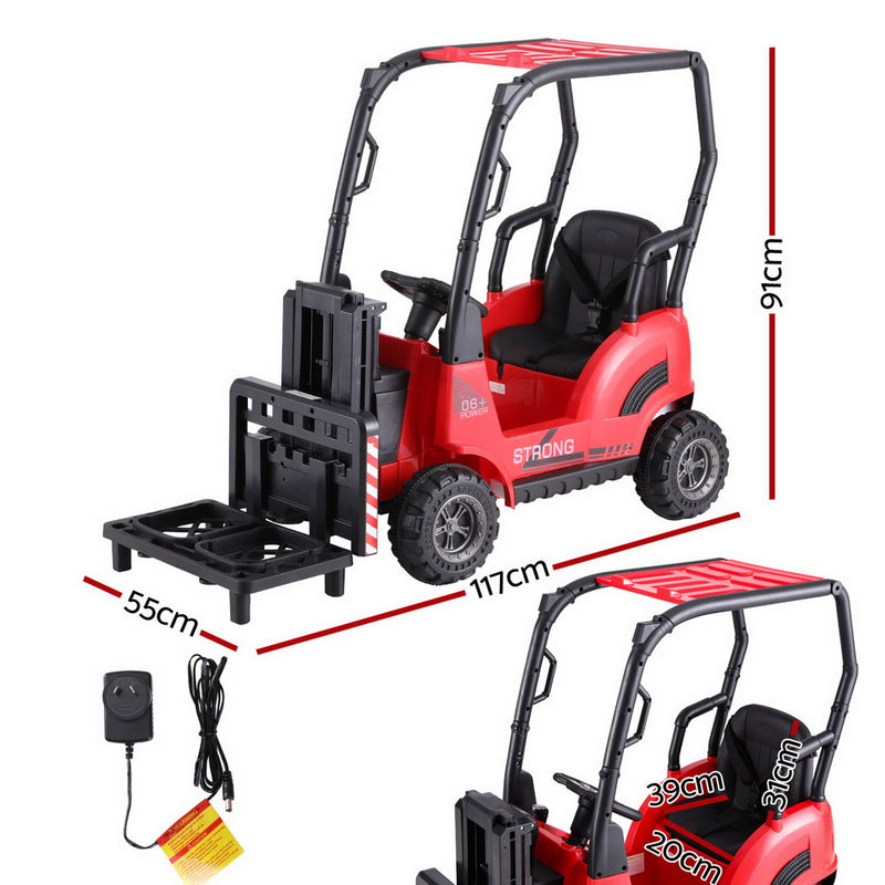 Rigo Kids 12V Electric Forklift Ride-On with Remote – Red