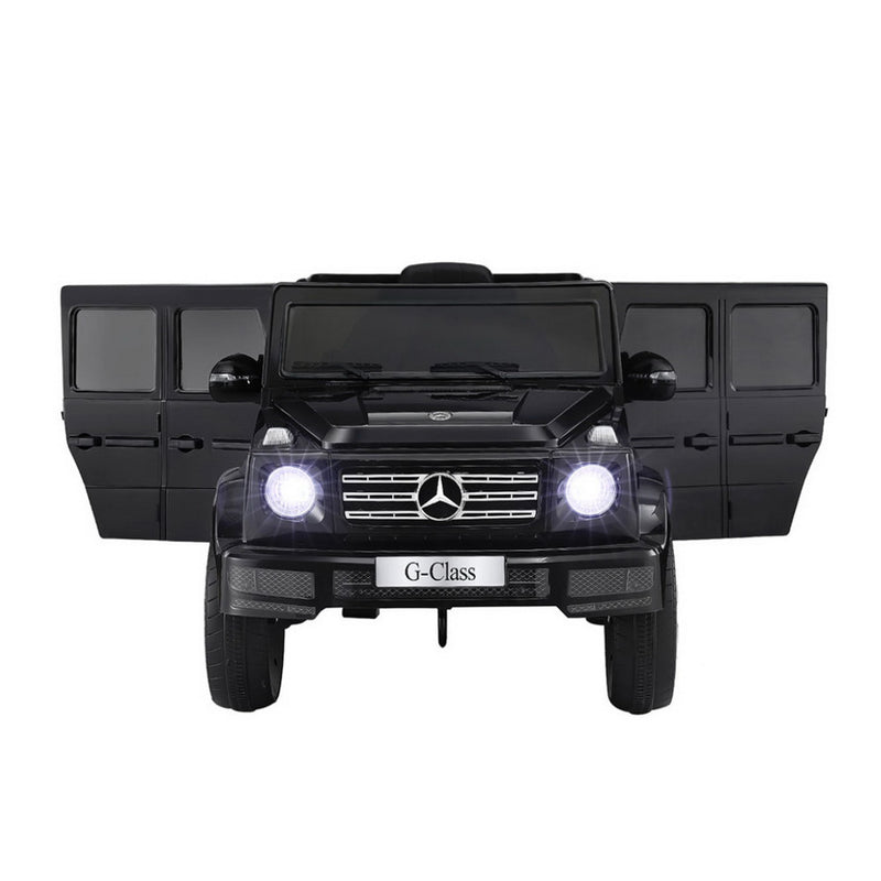 Kids Electric Ride-On Car – Mercedes-Benz G500 Licensed, Horn & Remote (12V, Black)