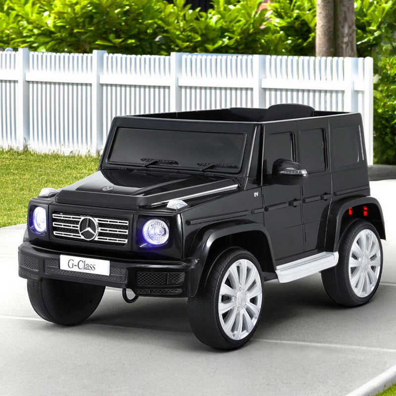 Kids Electric Ride-On Car – Mercedes-Benz G500 Licensed, Horn & Remote (12V, Black)