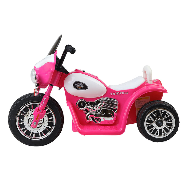 Rigo Kids 6V Electric Patrol Police Car – Pink