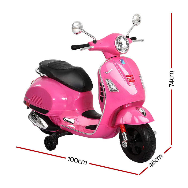 Kids Electric Ride-On Vespa GTS – Pink