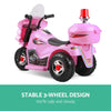 Rigo Kids Electric Police Motorcycle Pink