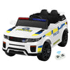 Rigo Kids Electric Police Ride-On Car – White