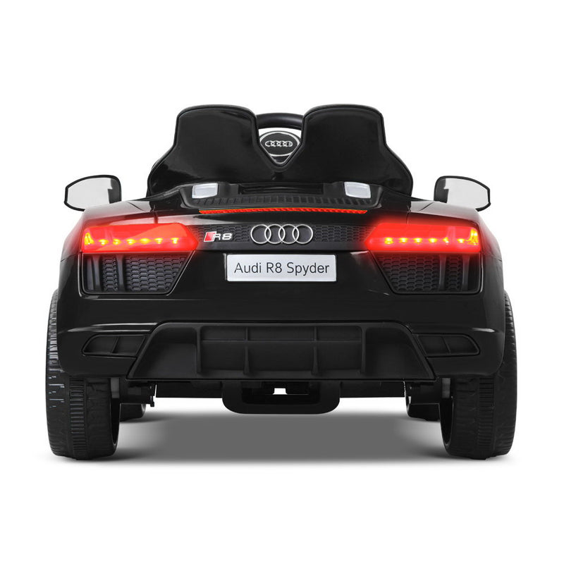 Kids Electric Ride-On Car – Audi R8 Licensed Sports Car (Black)