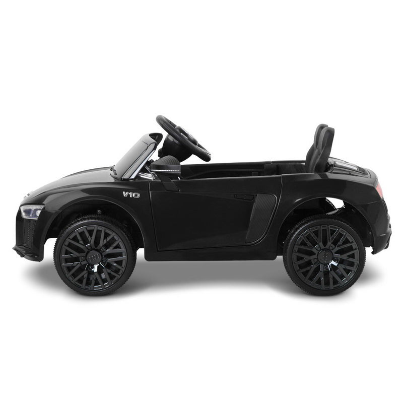 Kids Electric Ride-On Car – Audi R8 Licensed Sports Car (Black)