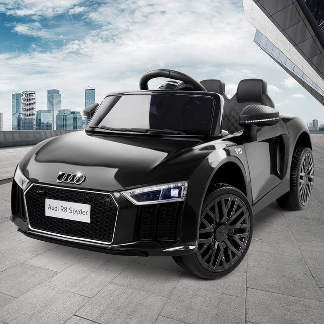 Kids Electric Ride-On Car – Audi R8 Licensed Sports Car (Black)