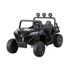 Rigo Kids Electric Ride-On Car with Headlights & Remote – Black