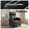 Artiss PU Leather Massage Recliner Chair – Black