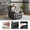 Artiss Massage Recliner Chair with Heat & USB – Black