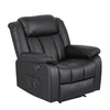 Artiss Massage Recliner Chair with Heat & USB – Black