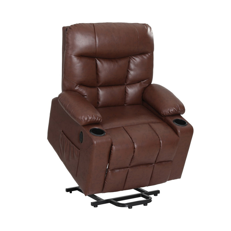 Artiss Claude Lift Recliner Chair with Massage & Heat