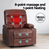 Artiss Claude Lift Recliner Chair with Massage & Heat