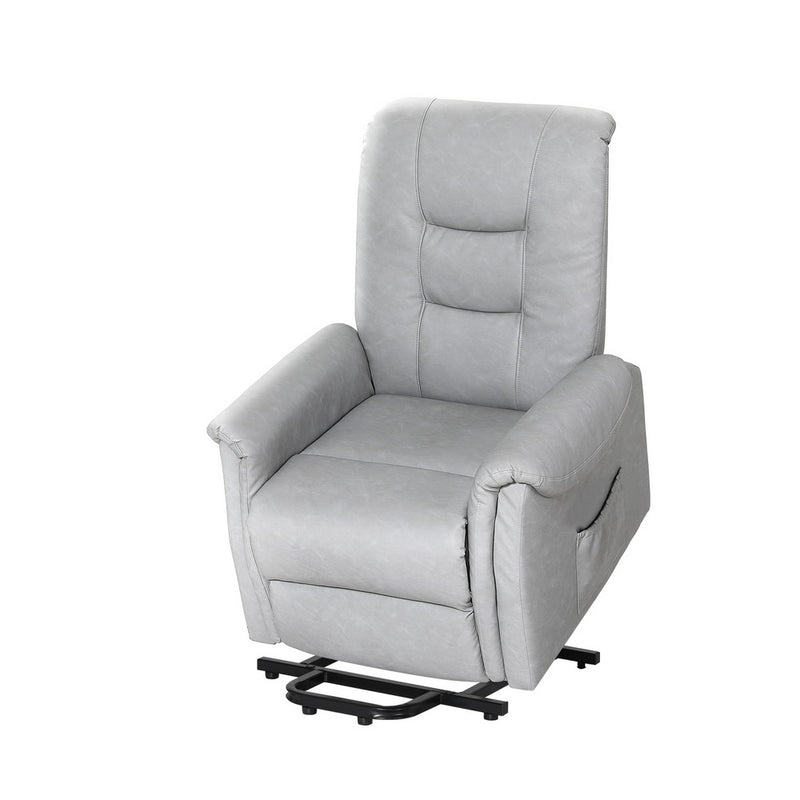 Artiss Leather Lift Recliner Chair – Grey