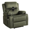 Artiss Recliner Chair – Heated Massage with Phone Holder (Velvet)