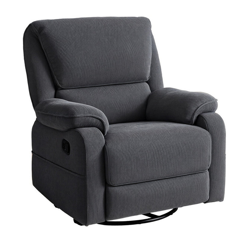 Artiss Rocking Recliner Chair – 360° Swivel, Heated Massage