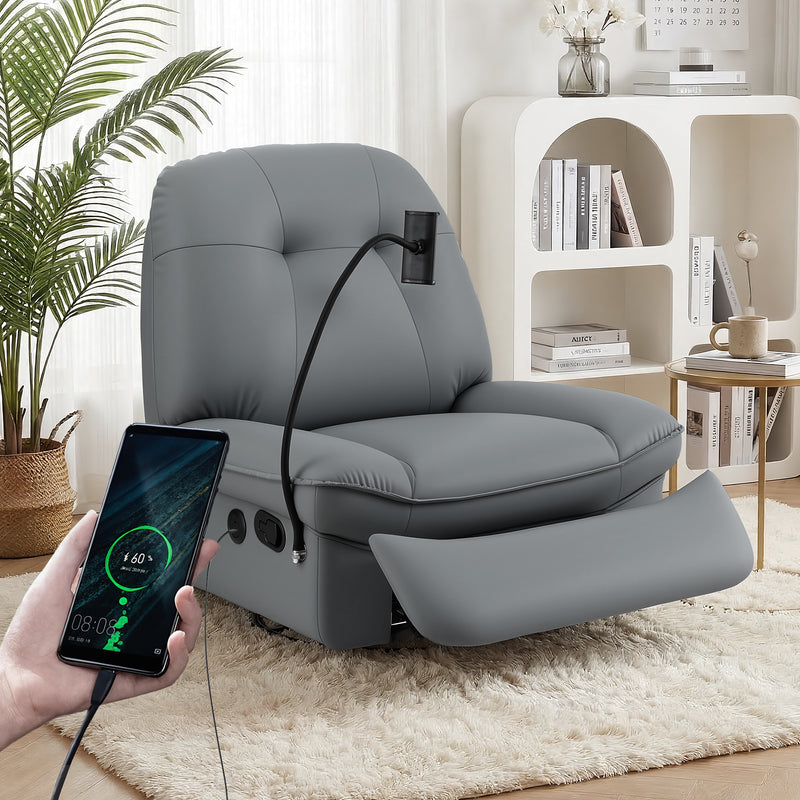 Artiss Swivel Rocker Recliner Chair with USB