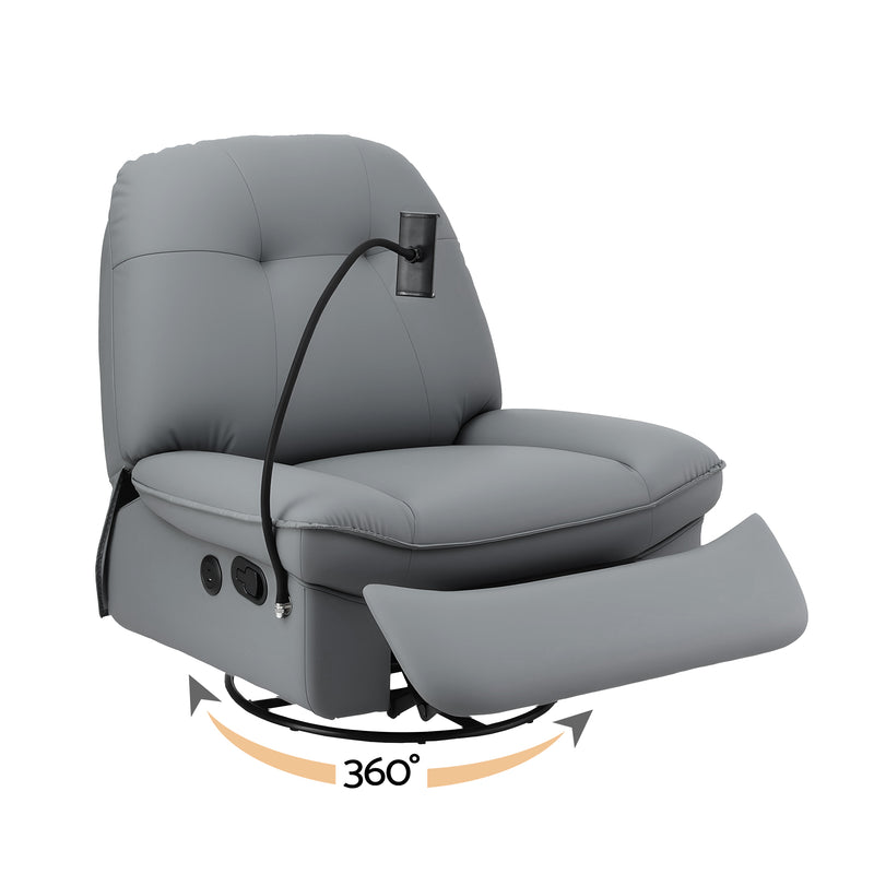Artiss Swivel Rocker Recliner Chair with USB