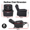 Artiss Manual Recliner Armchair with USB Charging