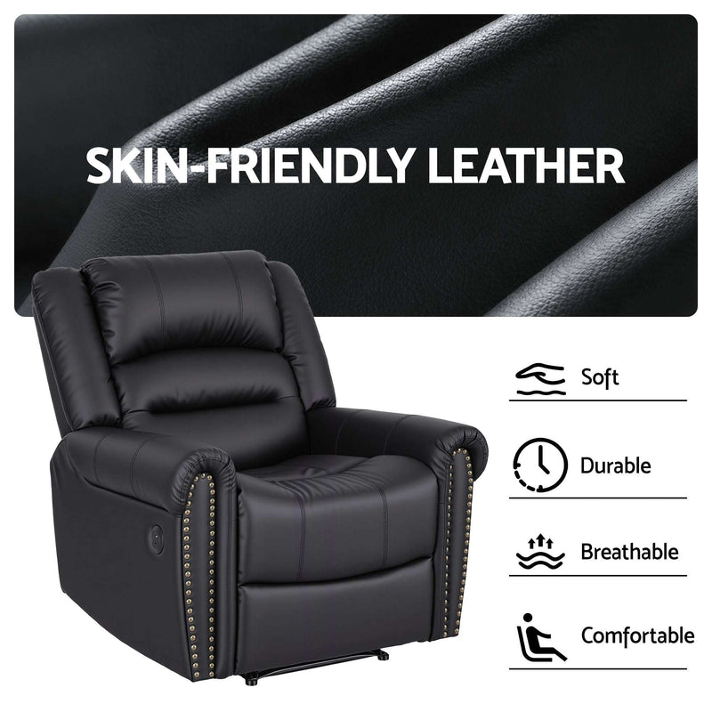 Artiss Manual Recliner Armchair with USB Charging