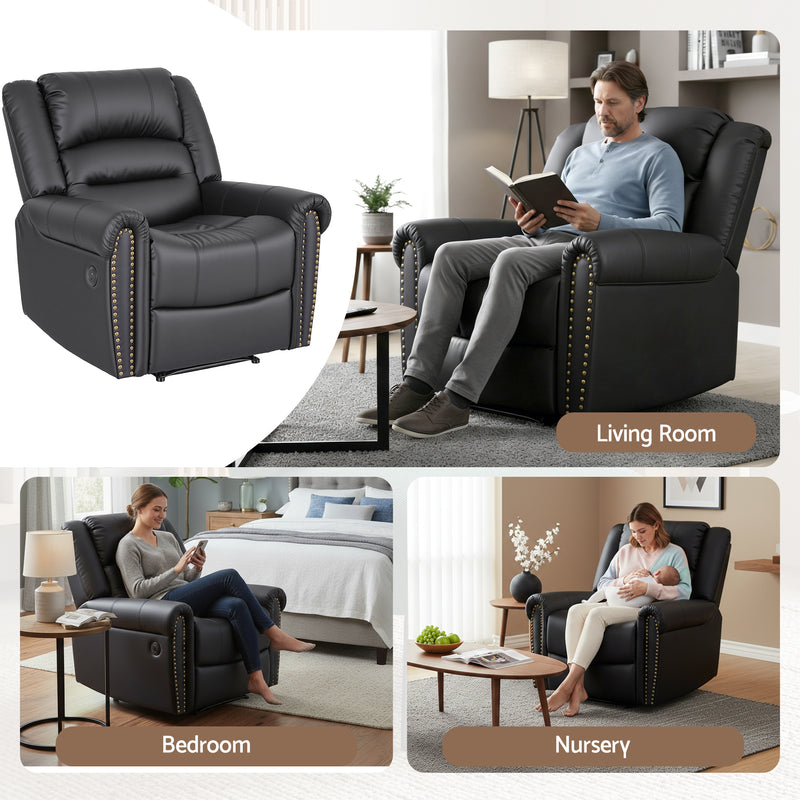Artiss Manual Recliner Armchair with USB Charging