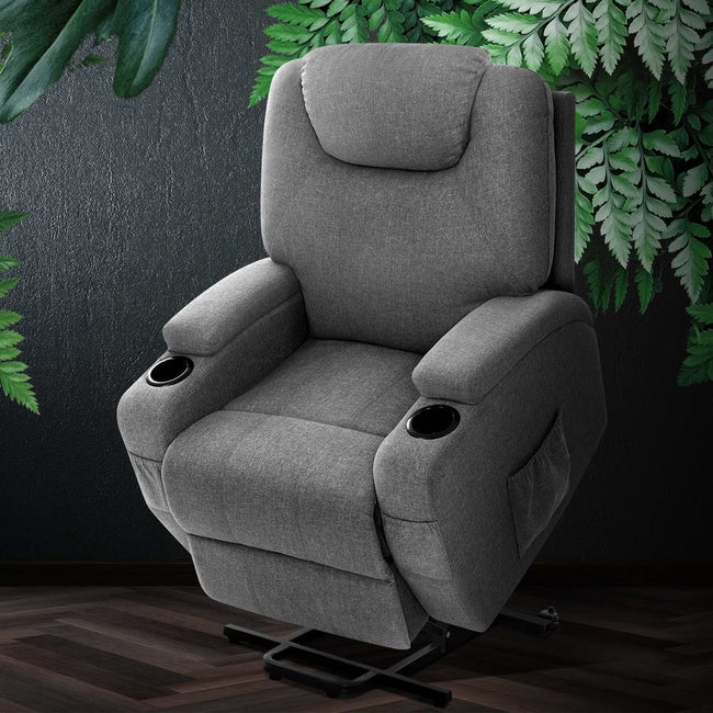 Artiss Milio Lift Recliner Chair with Massage & Heat