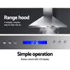 Devanti 1200mm Range Hood 120cm Commercial Rangehood