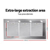 Devanti 1200mm Range Hood 120cm Commercial Rangehood
