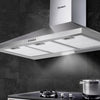 Devanti 900mm Range Hood 90cm Rangehood Stainless Steel