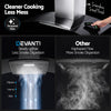 Devanti 90cm Curved Glass Canopy Range Hood – Stainless Steel