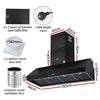 Devanti 1500mm Commercial BBQ Range Hood – Dual Motor with Remote (Black)