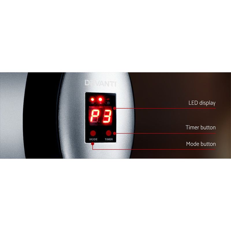 Devanti 2000W Electric Infrared Strip Heater