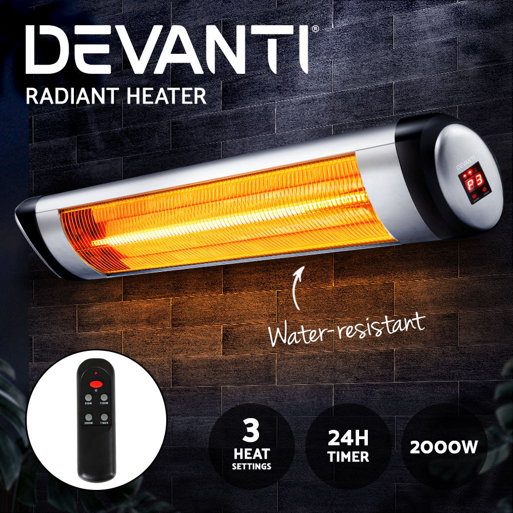 Devanti 2000W Electric Infrared Strip Heater