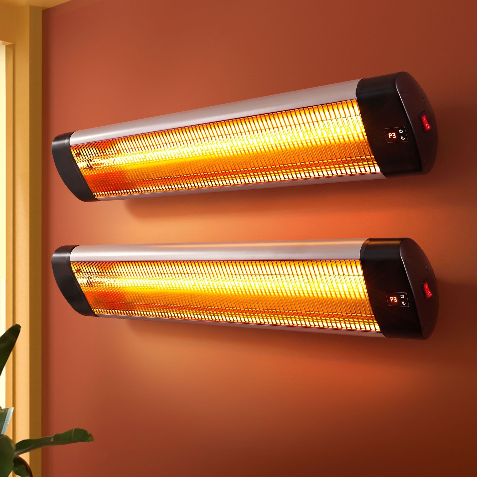 Devanti 2-Pack 3000W Infrared Patio Heaters