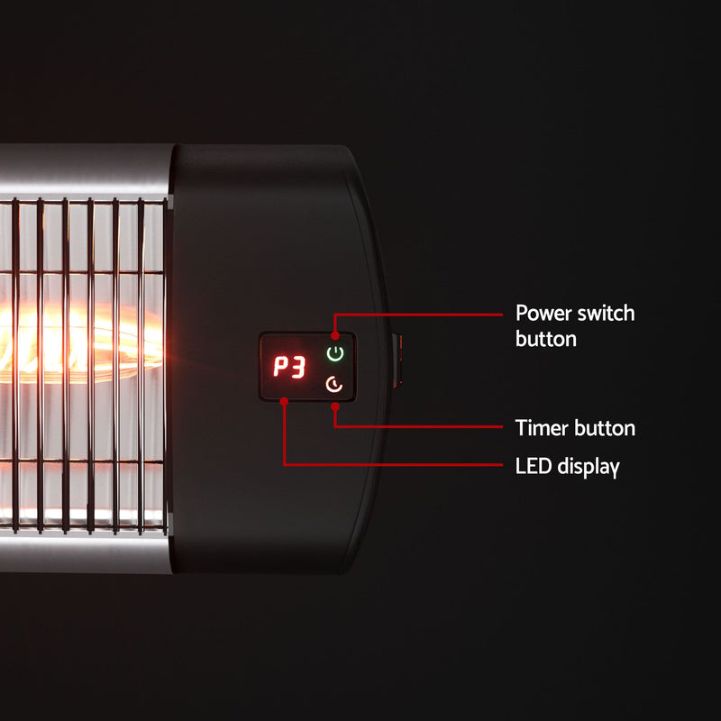 Devanti 2-Pack 3000W Infrared Patio Heaters