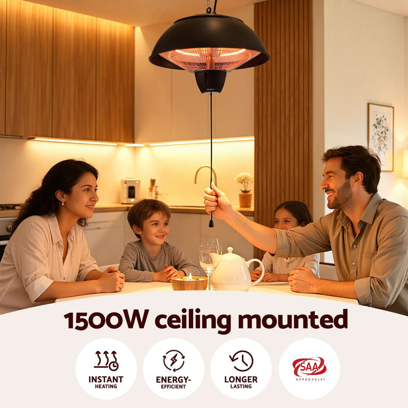 Devanti 1500W Hanging Infrared Patio Heater
