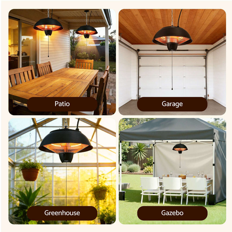 Devanti 1500W Hanging Infrared Patio Heater