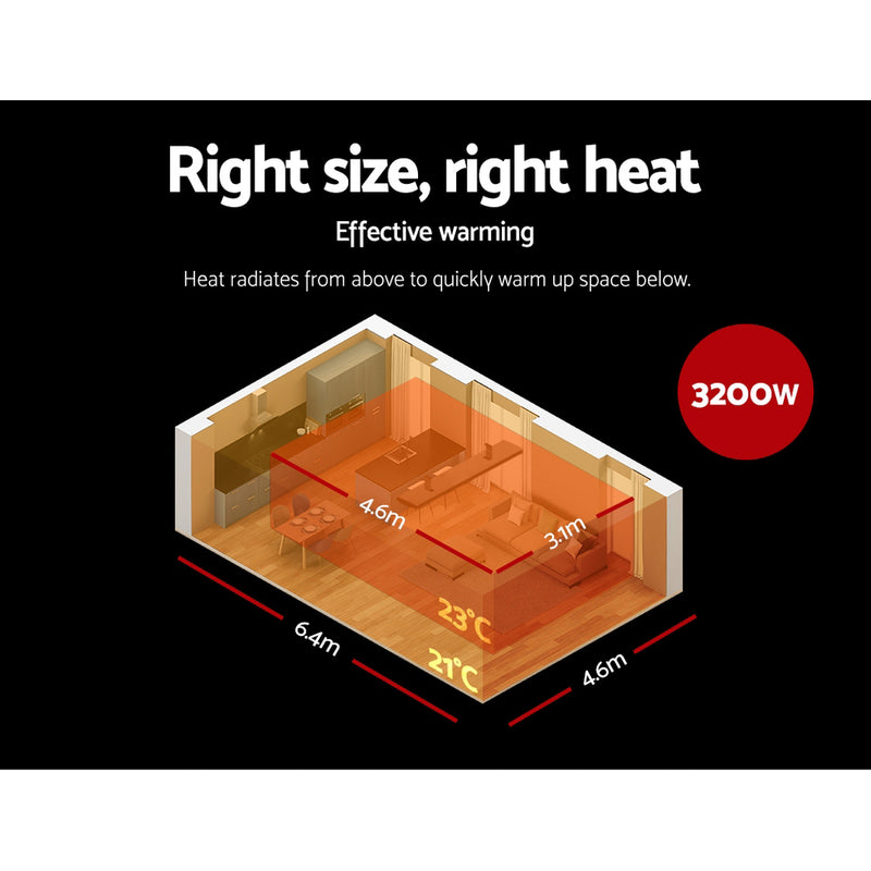 Devanti 3200W Outdoor Electric Infrared Strip Heater