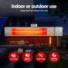 Devanti 2-Pack 2000W Electric Infrared Strip Heaters with Remote