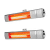 Devanti 2-Pack 2000W Electric Infrared Strip Heaters with Remote
