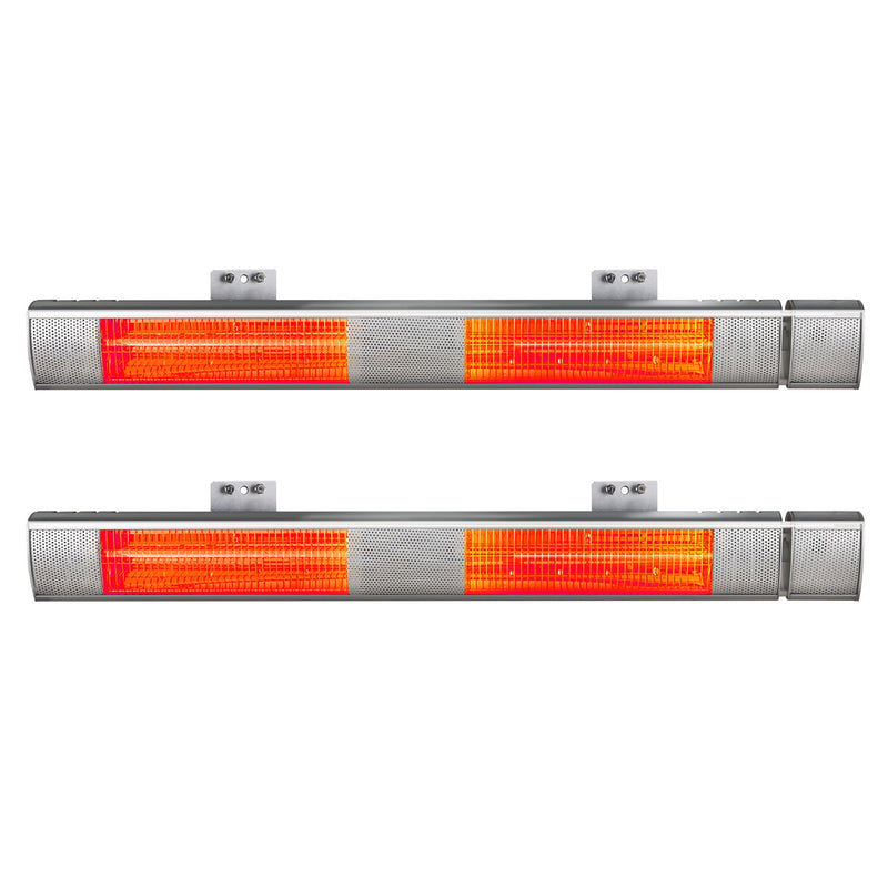 Devanti 2-Pack 3000W Electric Infrared Strip Heaters with Remote