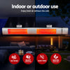 Devanti 2-Pack 3000W Electric Infrared Strip Heaters with Remote