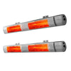Devanti 2-Pack 3000W Electric Infrared Strip Heaters with Remote