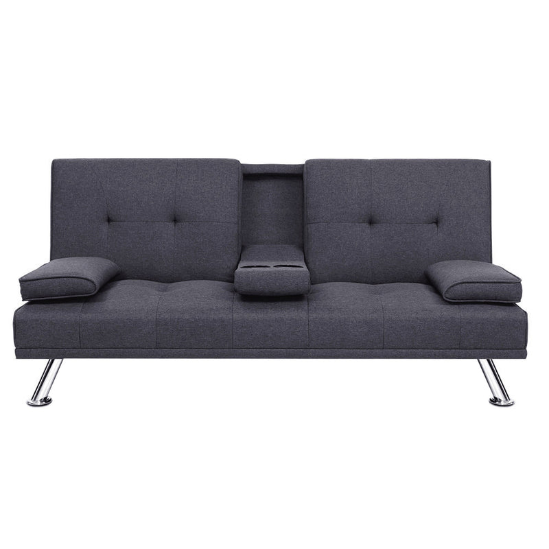 Artiss Sof Bed 175cm – Dark Grey Fabric