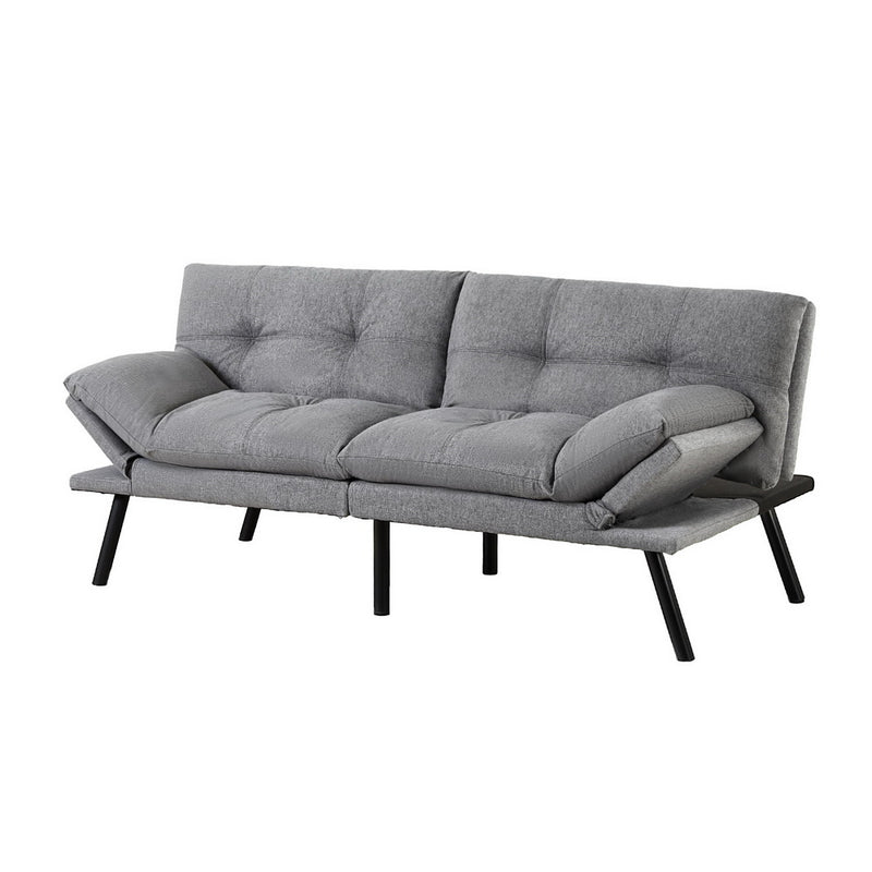 Artiss 3-Seater sof Bed – Grey Fabric Convertible