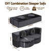 Artiss 2-in-1 Convertible Sofa Bed – Folding Boneless Sleeper Couch Grey