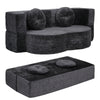 Artiss 2-in-1 Convertible Sofa Bed – Folding Boneless Sleeper Couch Grey